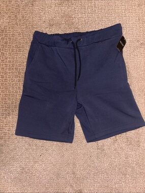 Arthur Beale Men’s Fleece Lounge Shorts XL Navy Blue Drawstring NWT